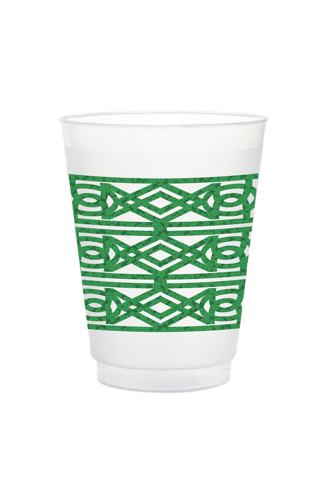 Clover Wrap Frosted Cup