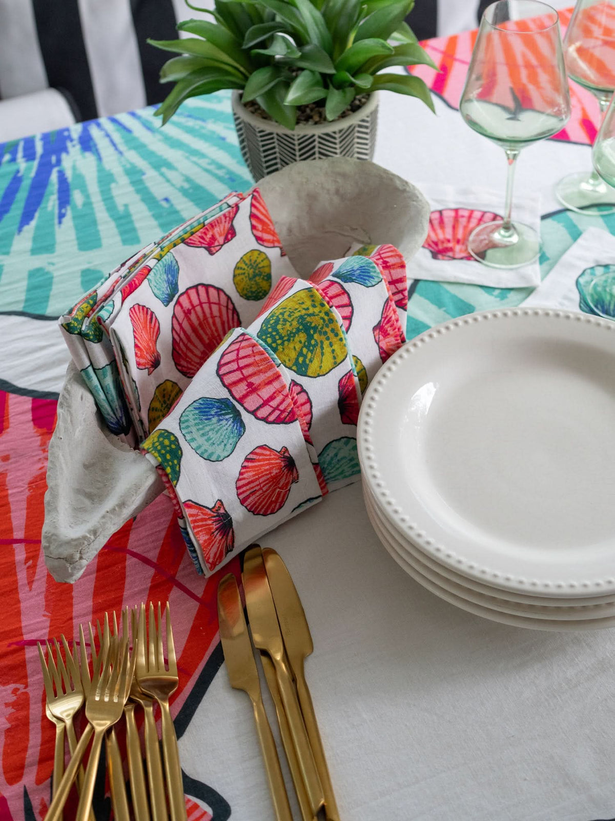 Seaside Shell Dinner Napkins