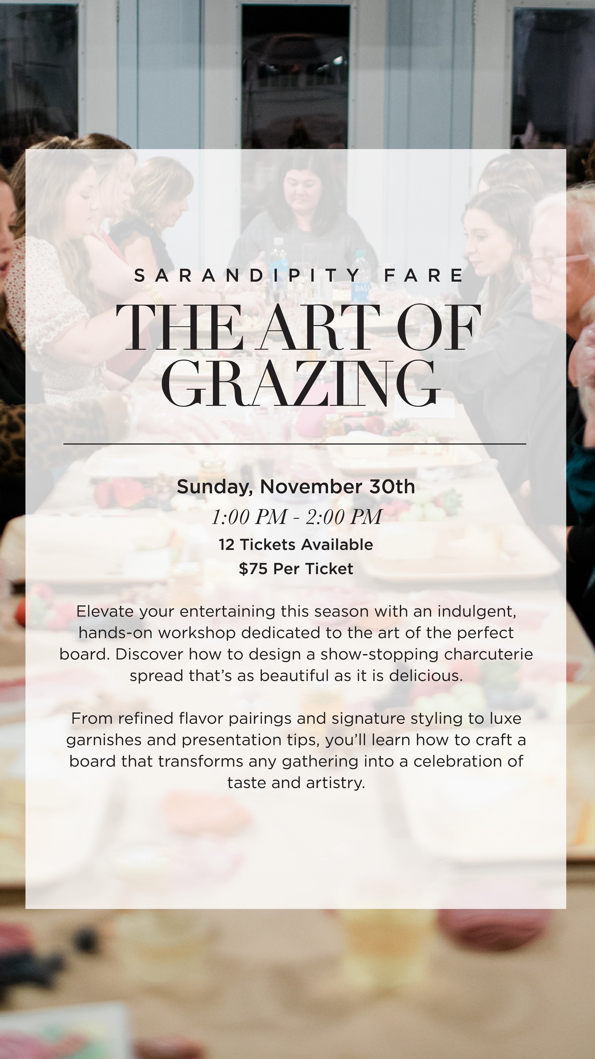 The Art of Grazing with Sarandipity Fare