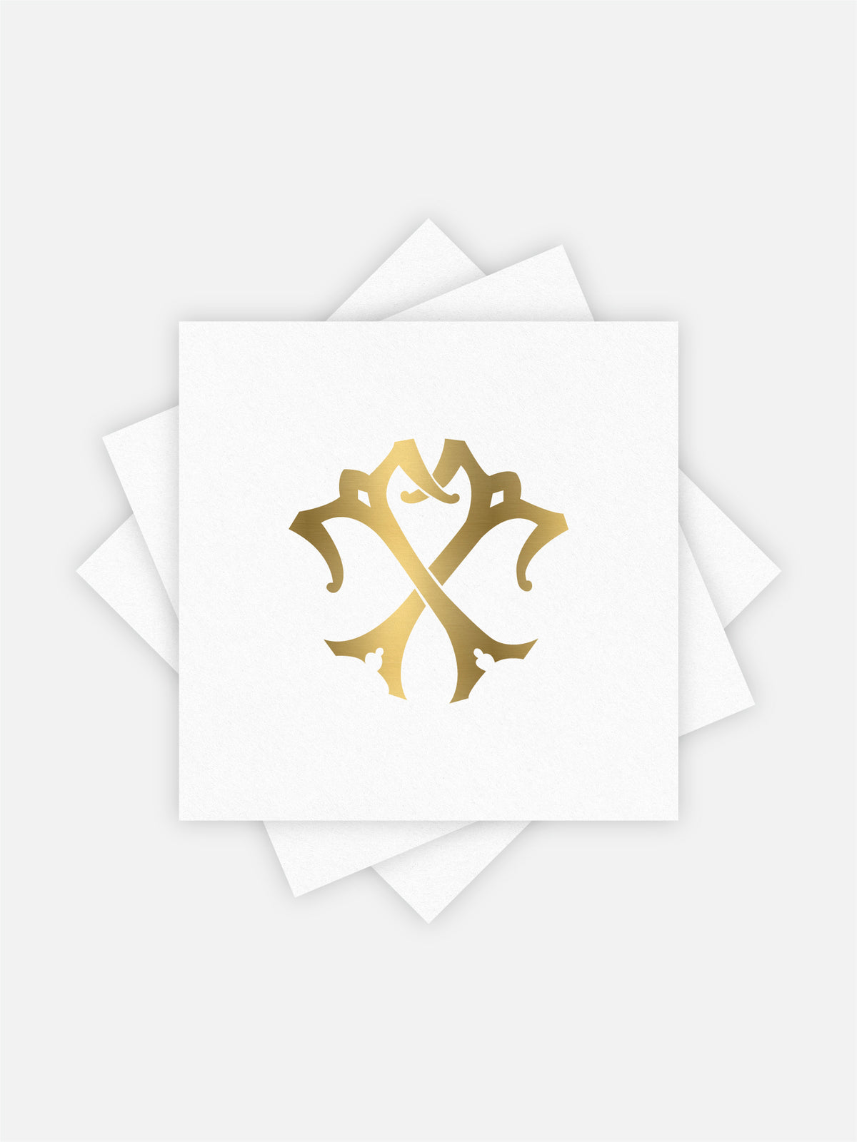 1-Letter Monogrammed Cocktail Napkins