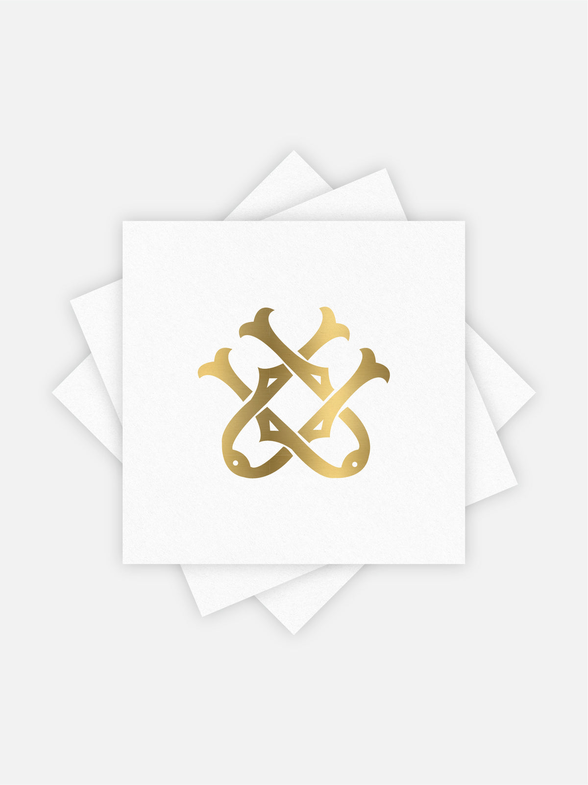 1-Letter Monogrammed Cocktail Napkins