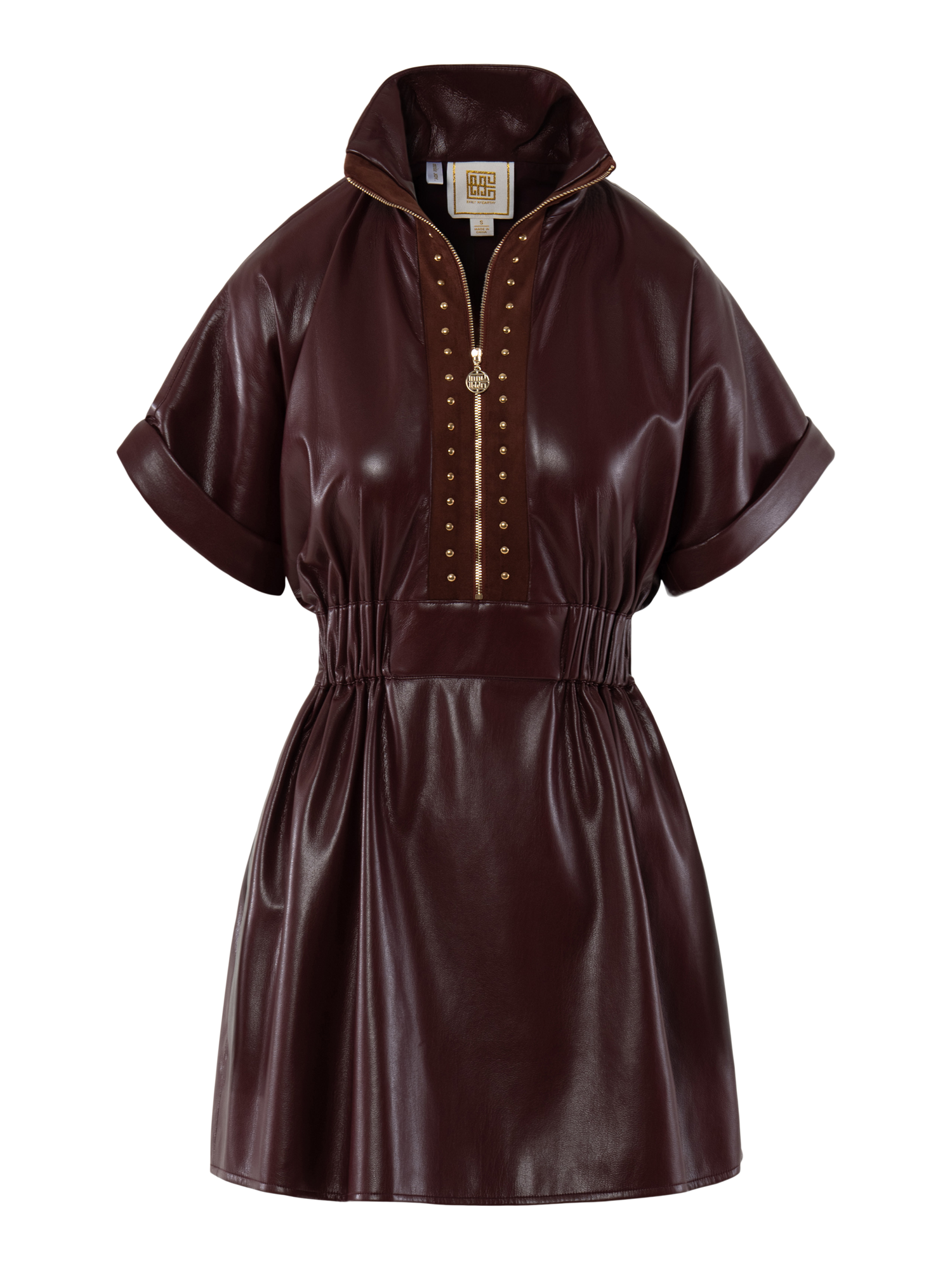 Bitter Chocolate Faux Leather Pullover Mini Dress XXS Bitter Chocolate Faux Leather Pullover Mini Dress XXS