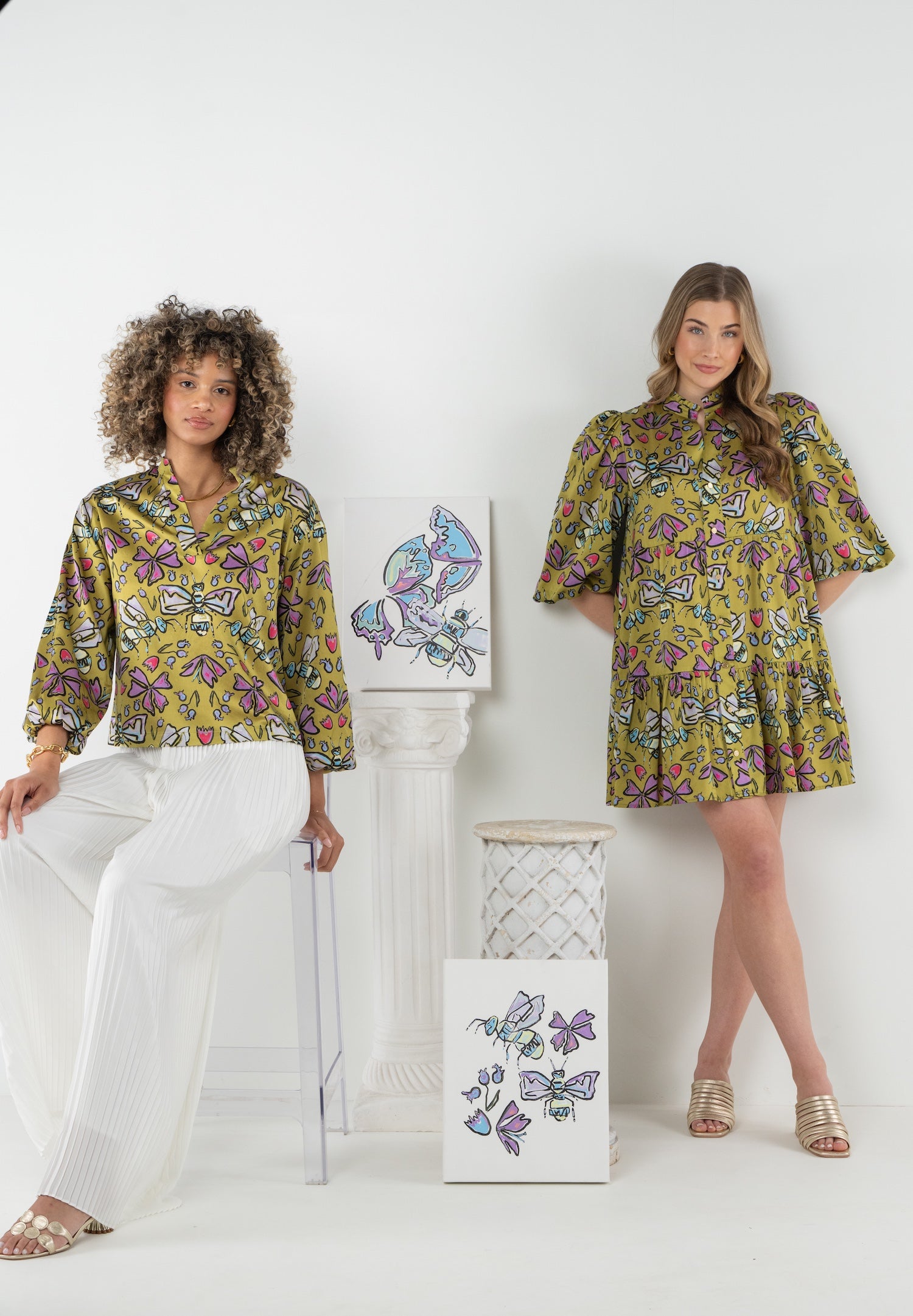 Sadie Dress in Dutch Bee – Emily McCarthy