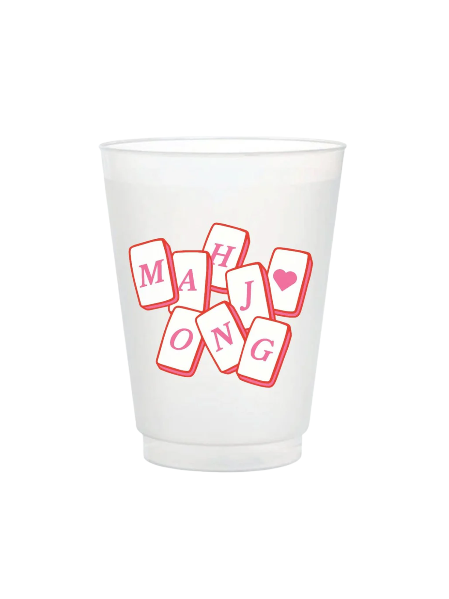 Mahjong Frosted Cups