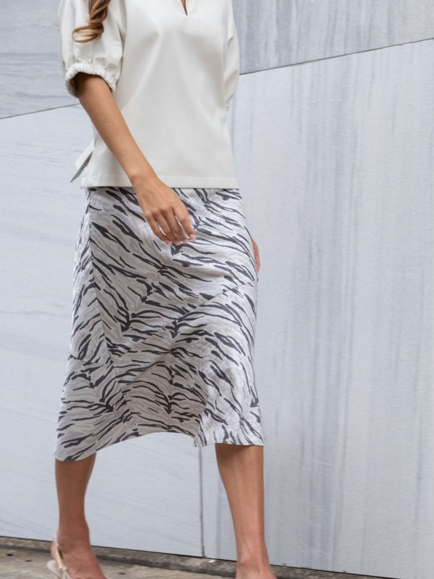 Bias Midi Skirt