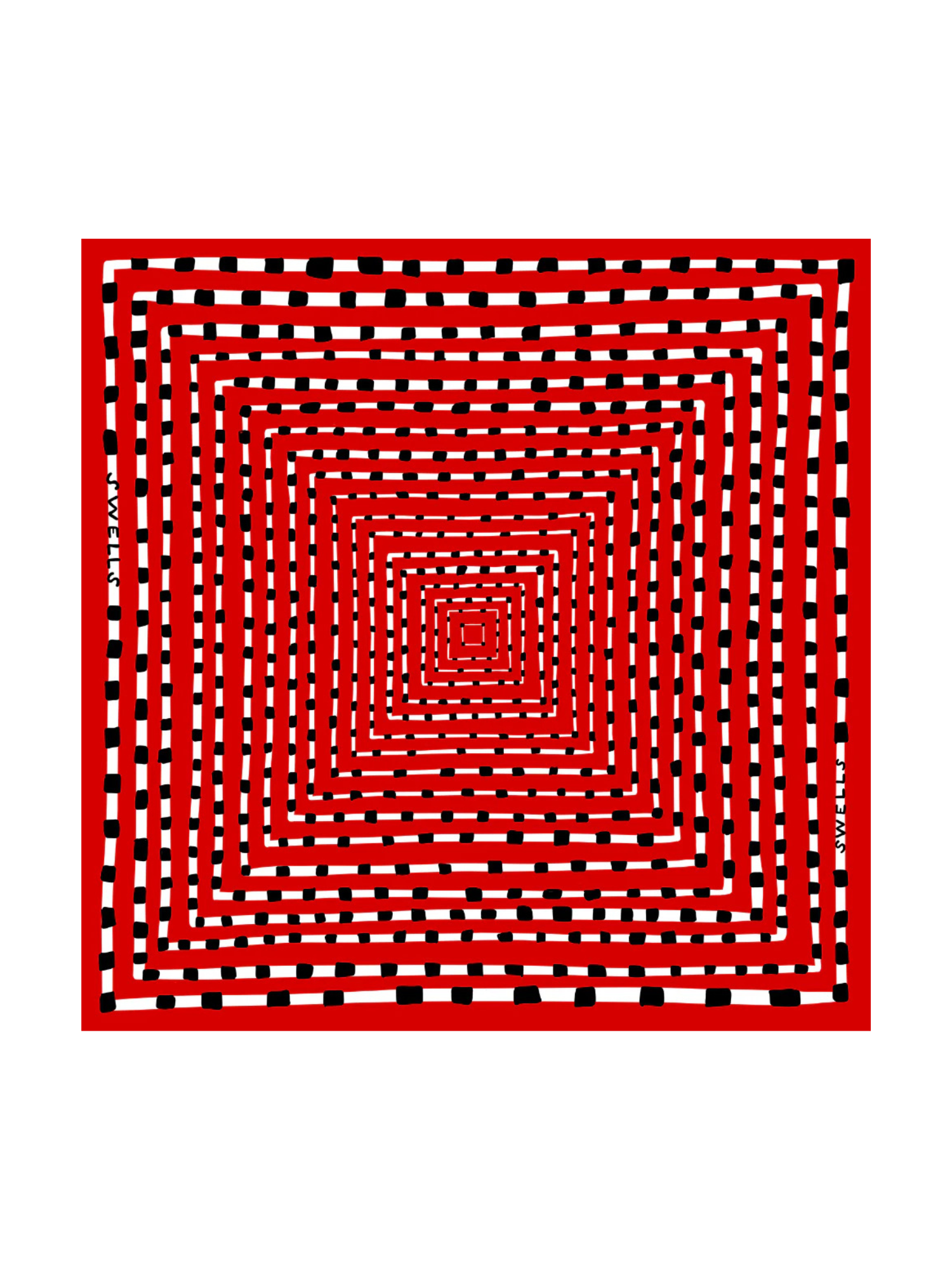 Red + Black Silk Gameday