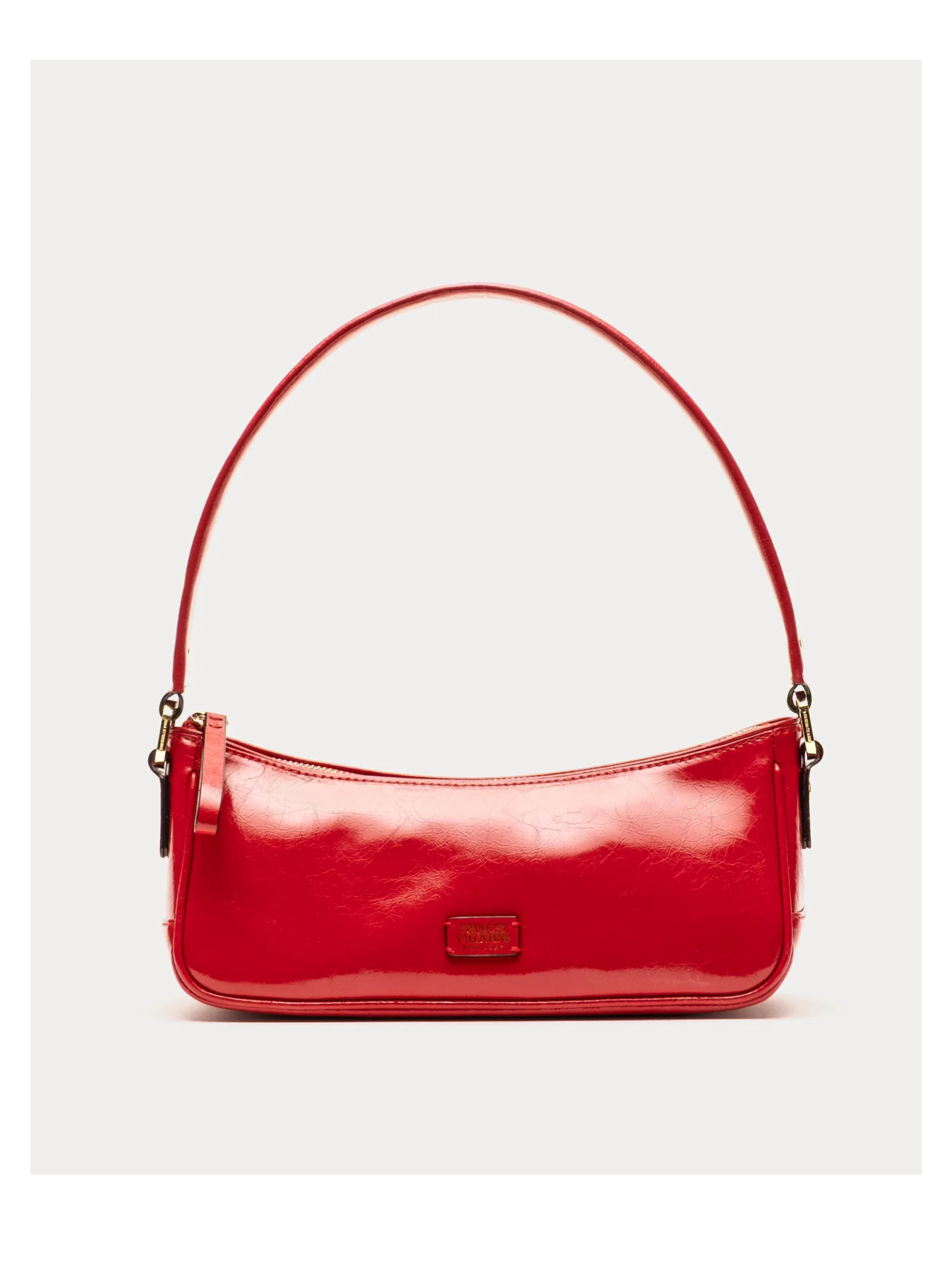 Mia Crinkled Leather - Red