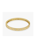 Ashely Hinge Cuff - Gold/White