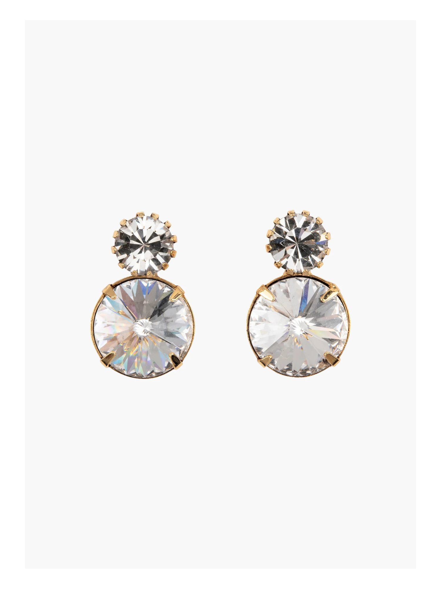 Myrla Earrings - Crystal Antique Gold