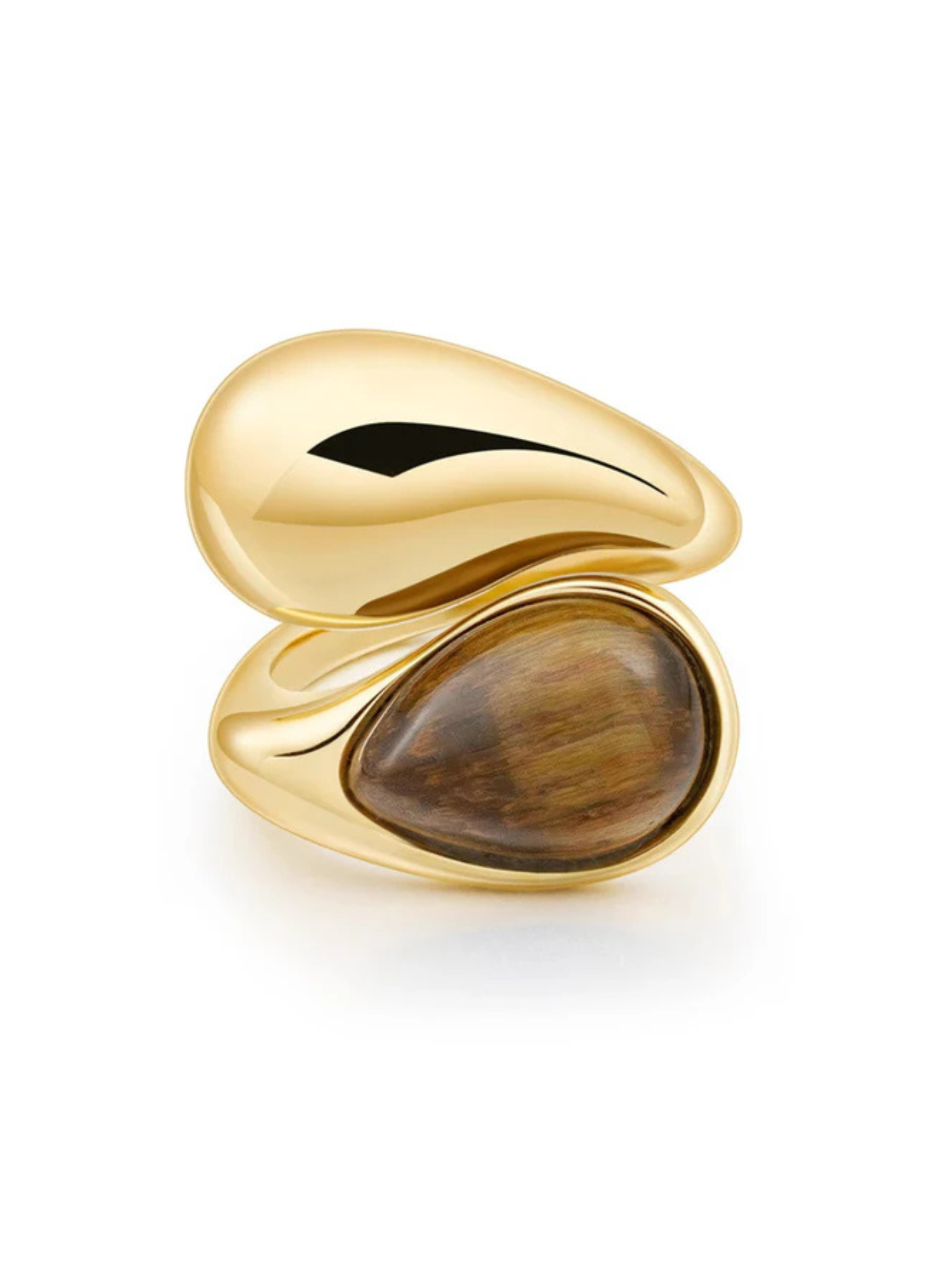 Cami Tiger Eye Stacked Ring