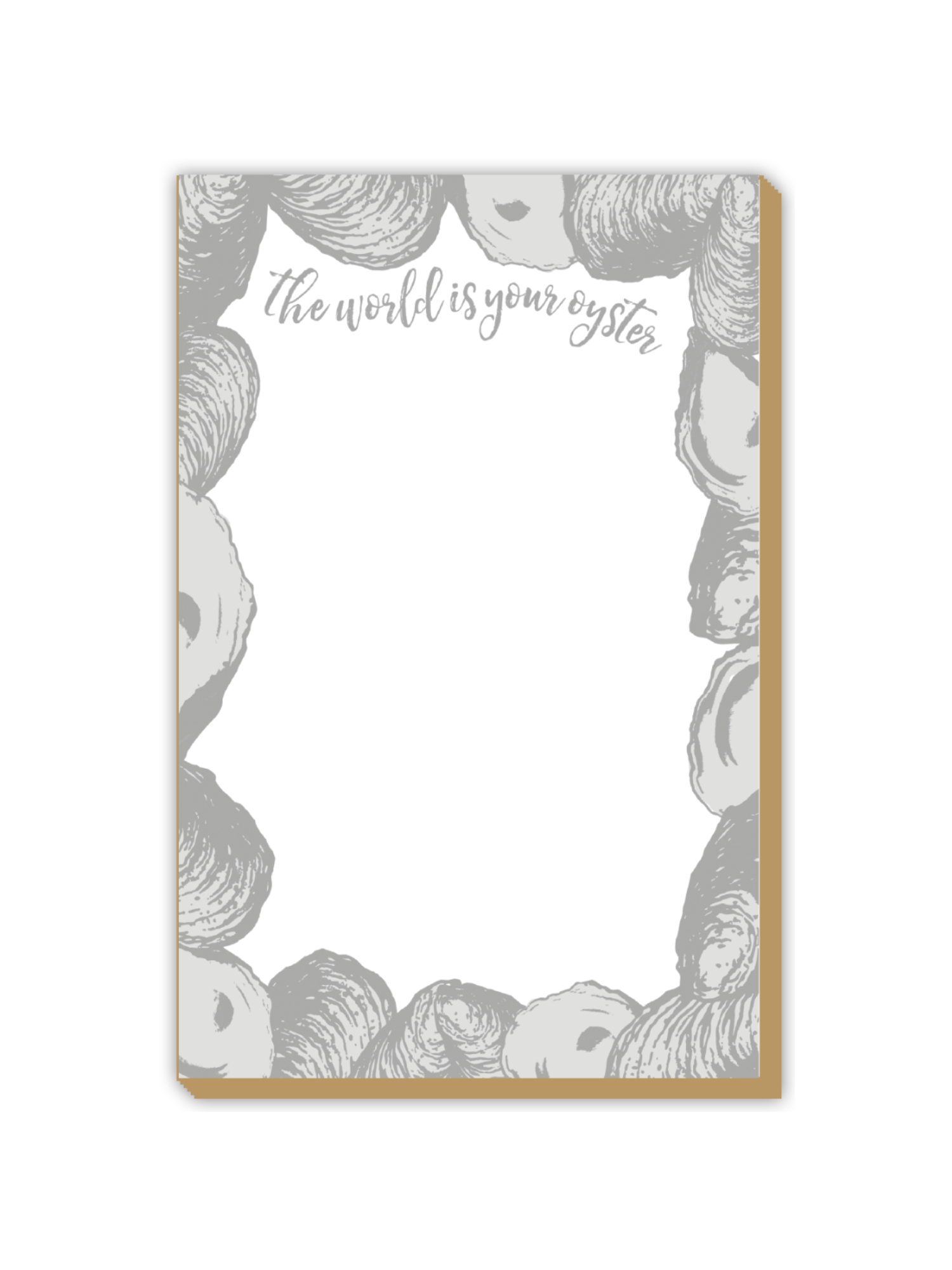Luxe Large Notepad - Oyster