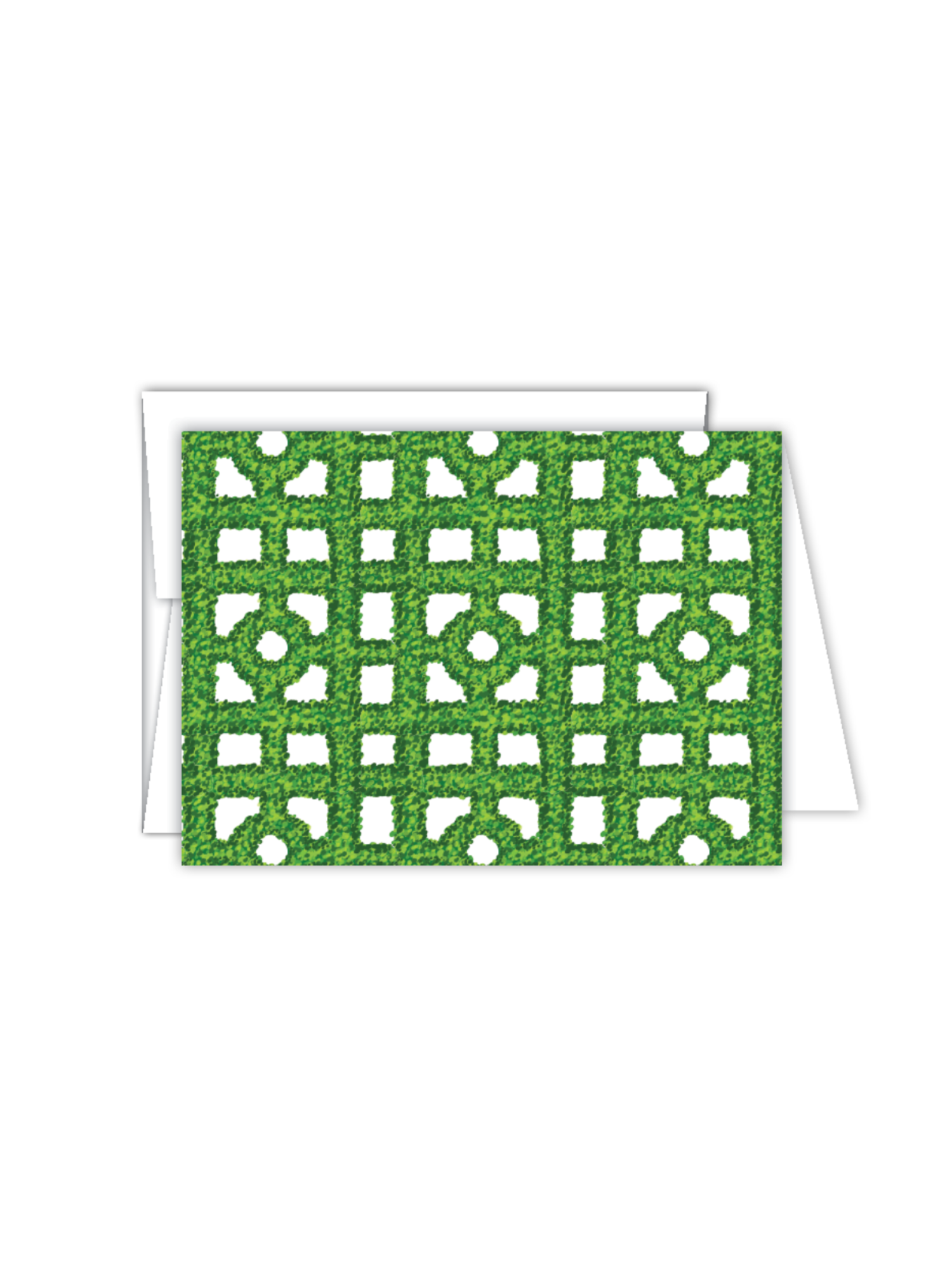 Petite Folded Note - Boxwood Trellis
