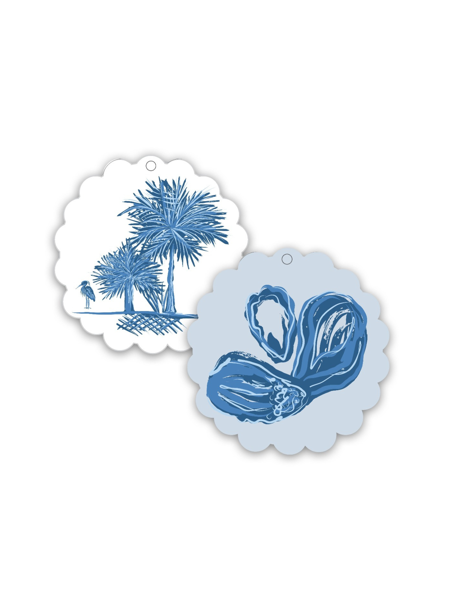 Scalloped Gift Tags - Low Country