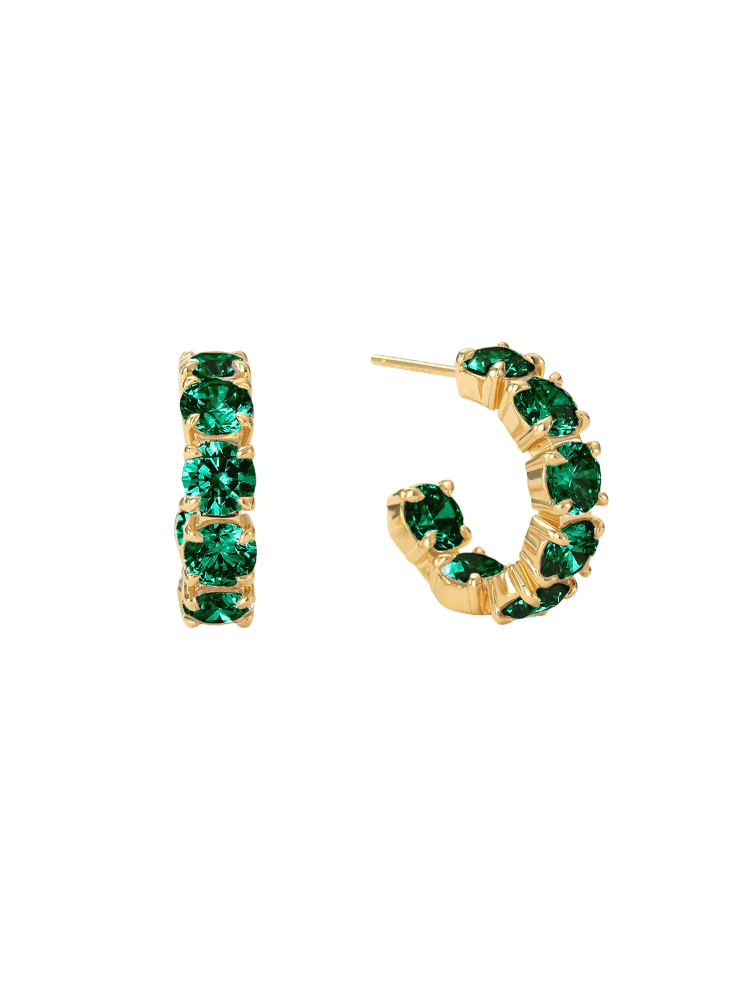 Oh She Fancy .75 Hoops - Emerald