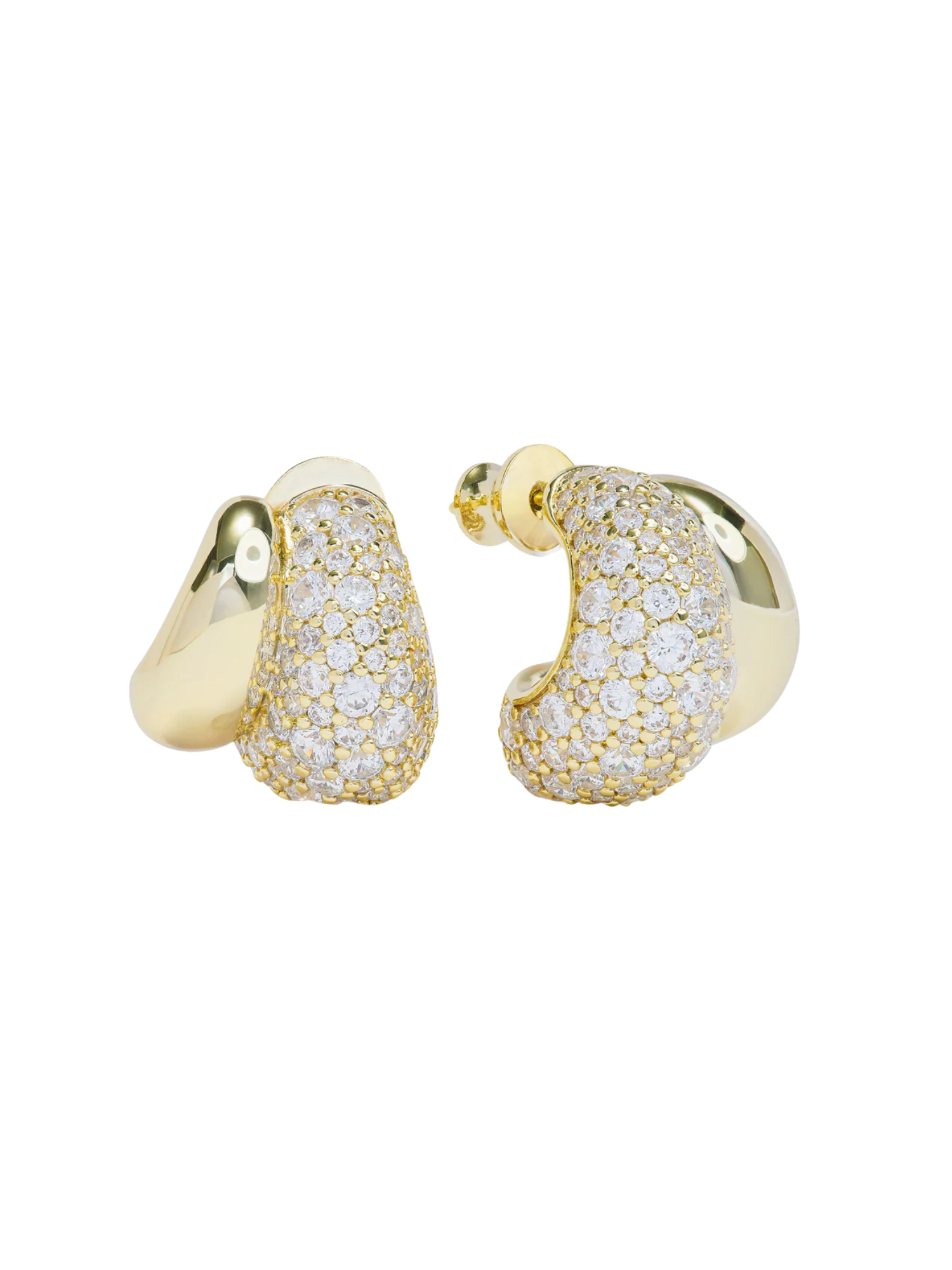 Norah Pave Double Hoop