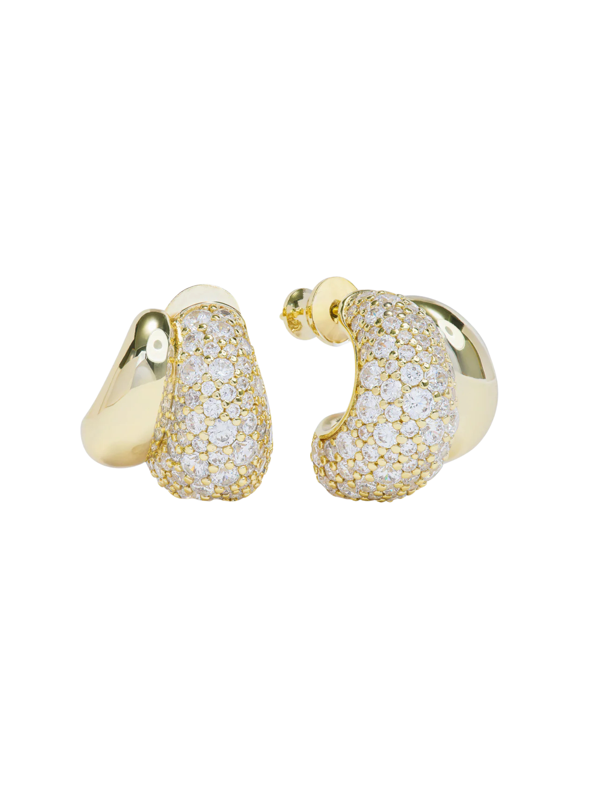 Norah Pave Double Hoop