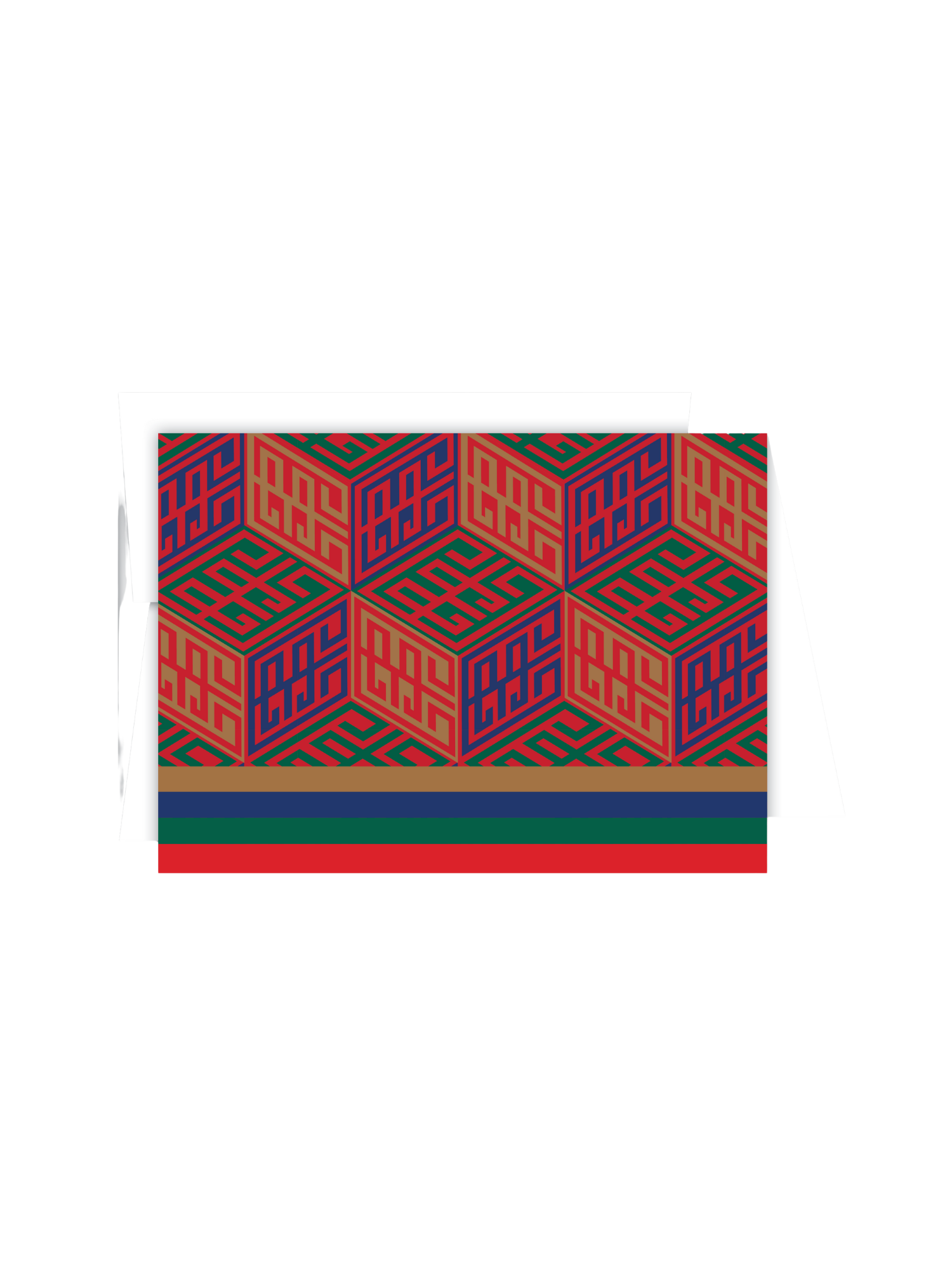 Petite Folded Note - Block Monogram