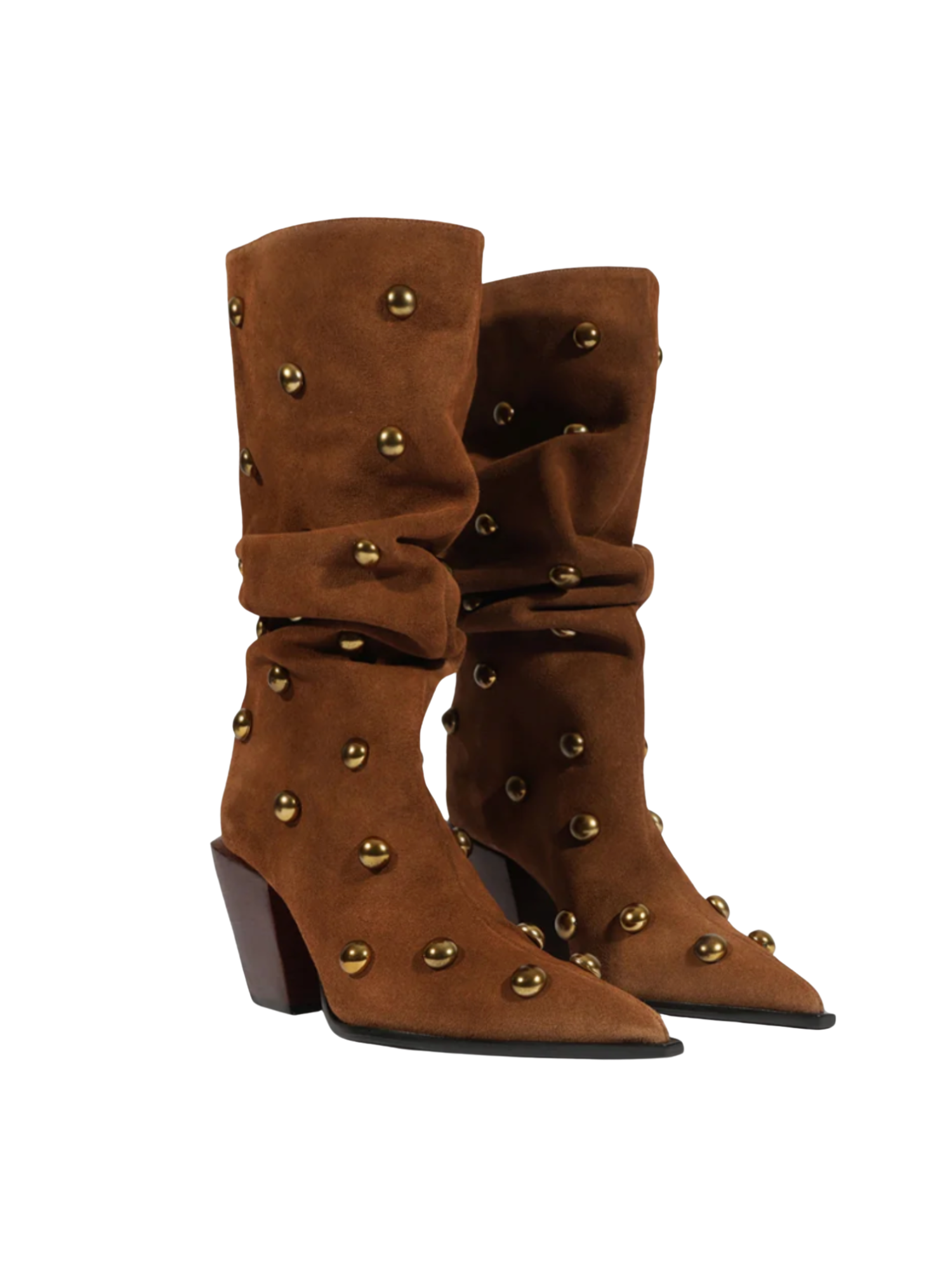 Telsa Studs - Pecan Brown