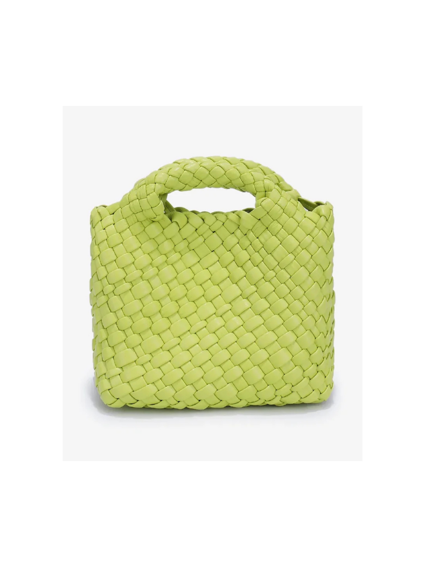 Chartreuse  Everleigh Woven Mini Tote