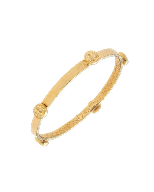 Gold Coin Bangle