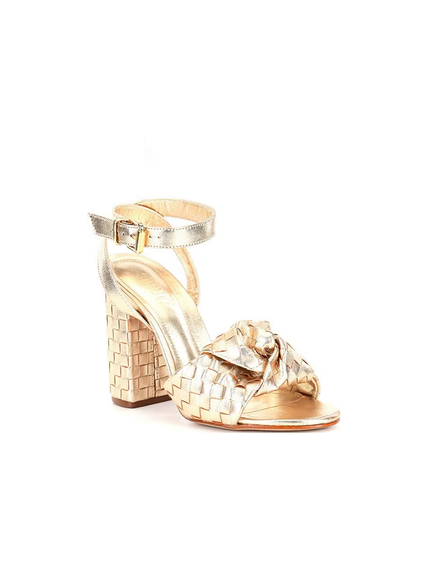 Kareena Knot Woven Heel - Platina/Gold