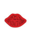 Emily McCarthy Red Lip Sticker