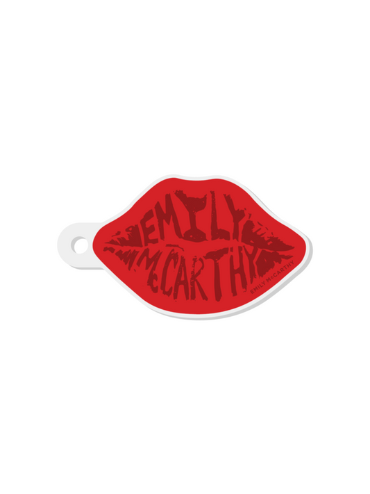 Emily McCarthy Red Lip Keychain