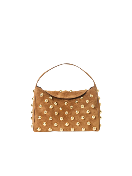 GAIA STUDDED SUEDE SHOULDER BAG – Emily McCarthy