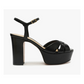 Keefa Nappa Leather Platform - Black