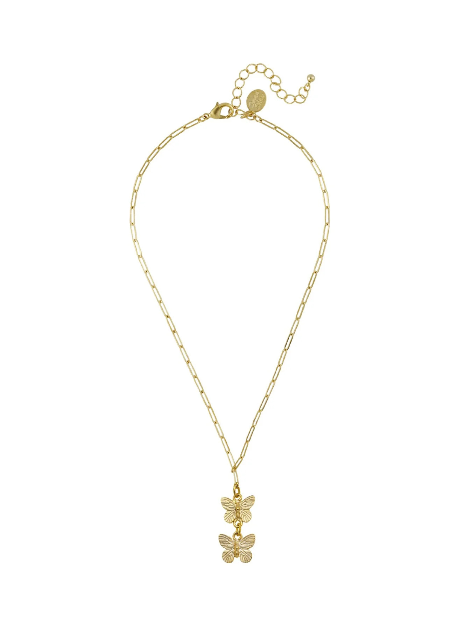 Hannah Butterfly Paperclip Necklace