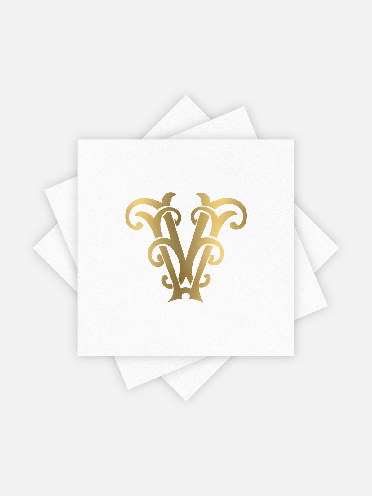 1-Letter Monogrammed Cocktail Napkins