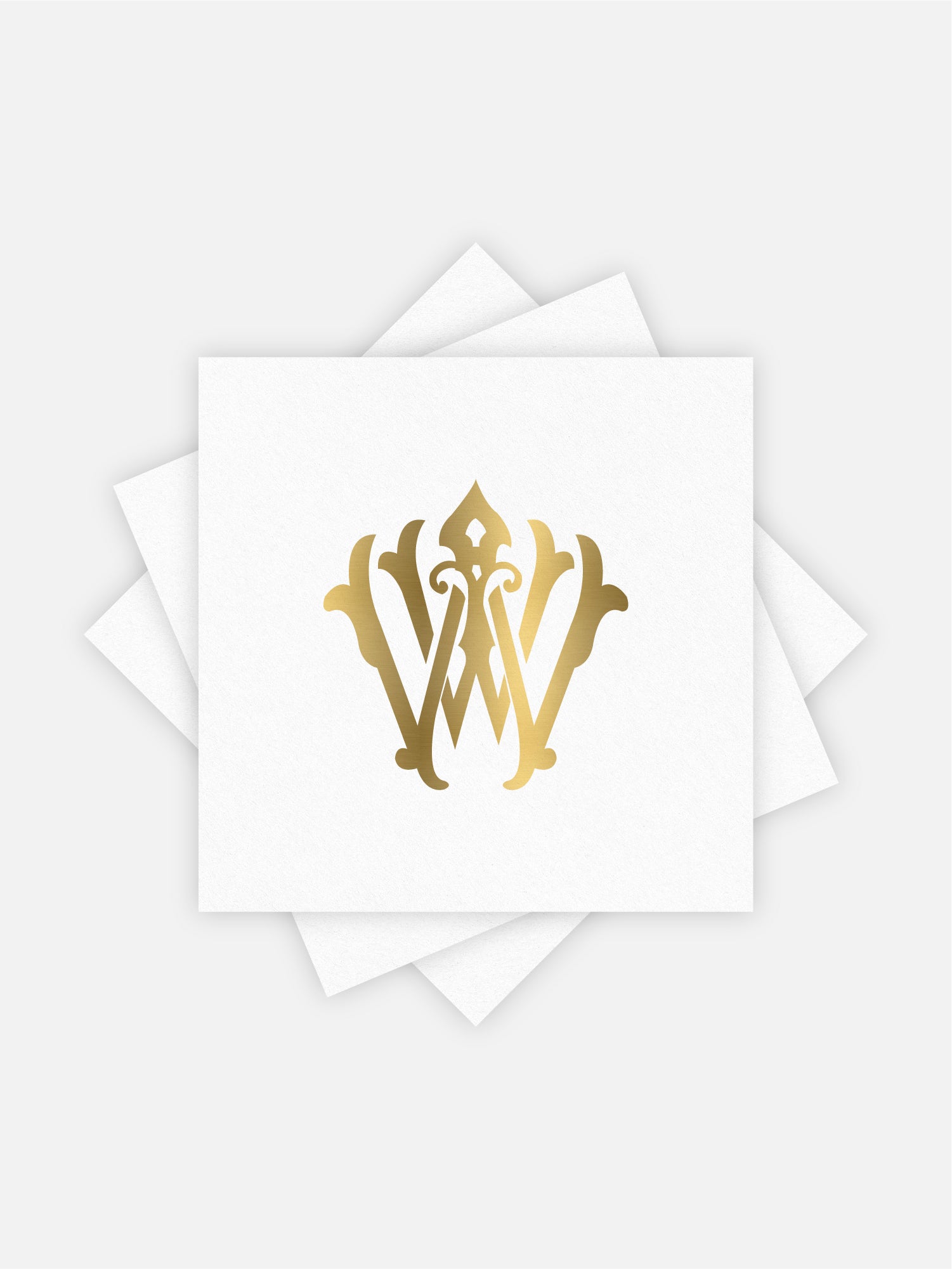 1-Letter Monogrammed Cocktail Napkins