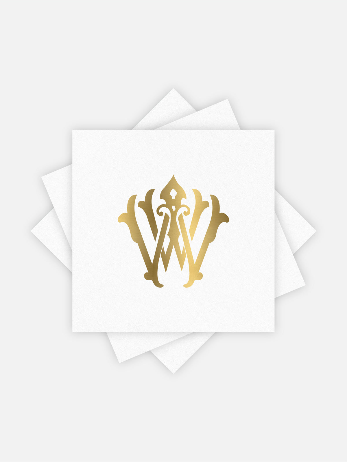 1-Letter Monogrammed Cocktail Napkins