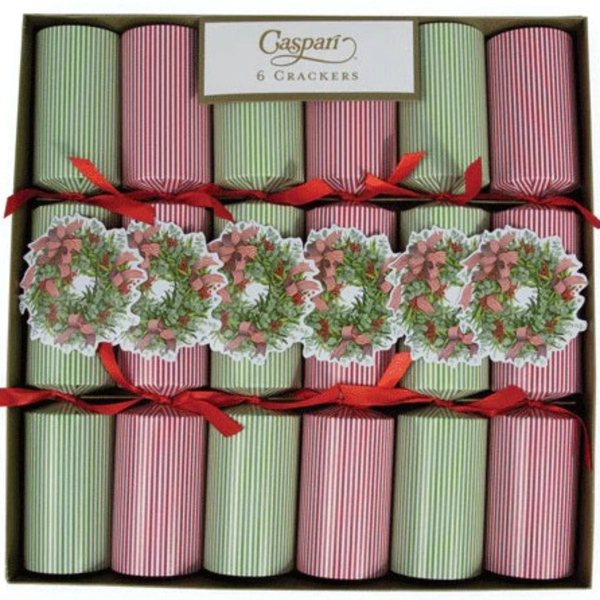 Christmas Cracker - Ribbon Stripe Wreath