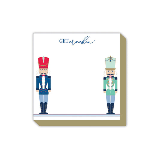 Mini Luxe Notepad - Get Crackin Blue Nutcrackers