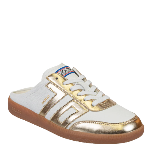 Easter Sneakers Backless  - Metallic Gold