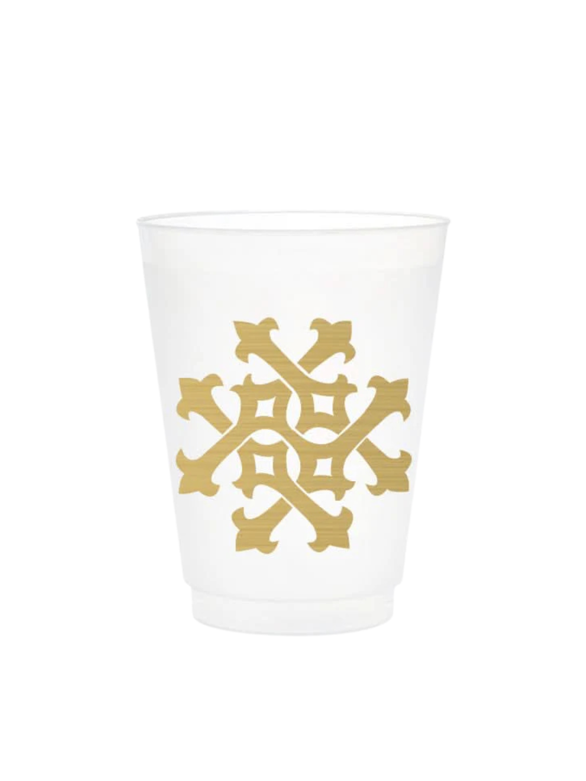 1-Letter Monogrammed Frosted Cups