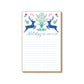 Luxe Large Notepad - Holiday To Do List Blue Royal Reindeer