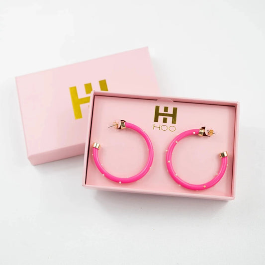 Hoo Hoops - Hot Pink w/Pearls