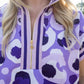 Poppy Pullover - Purple Collegiate Cheetah