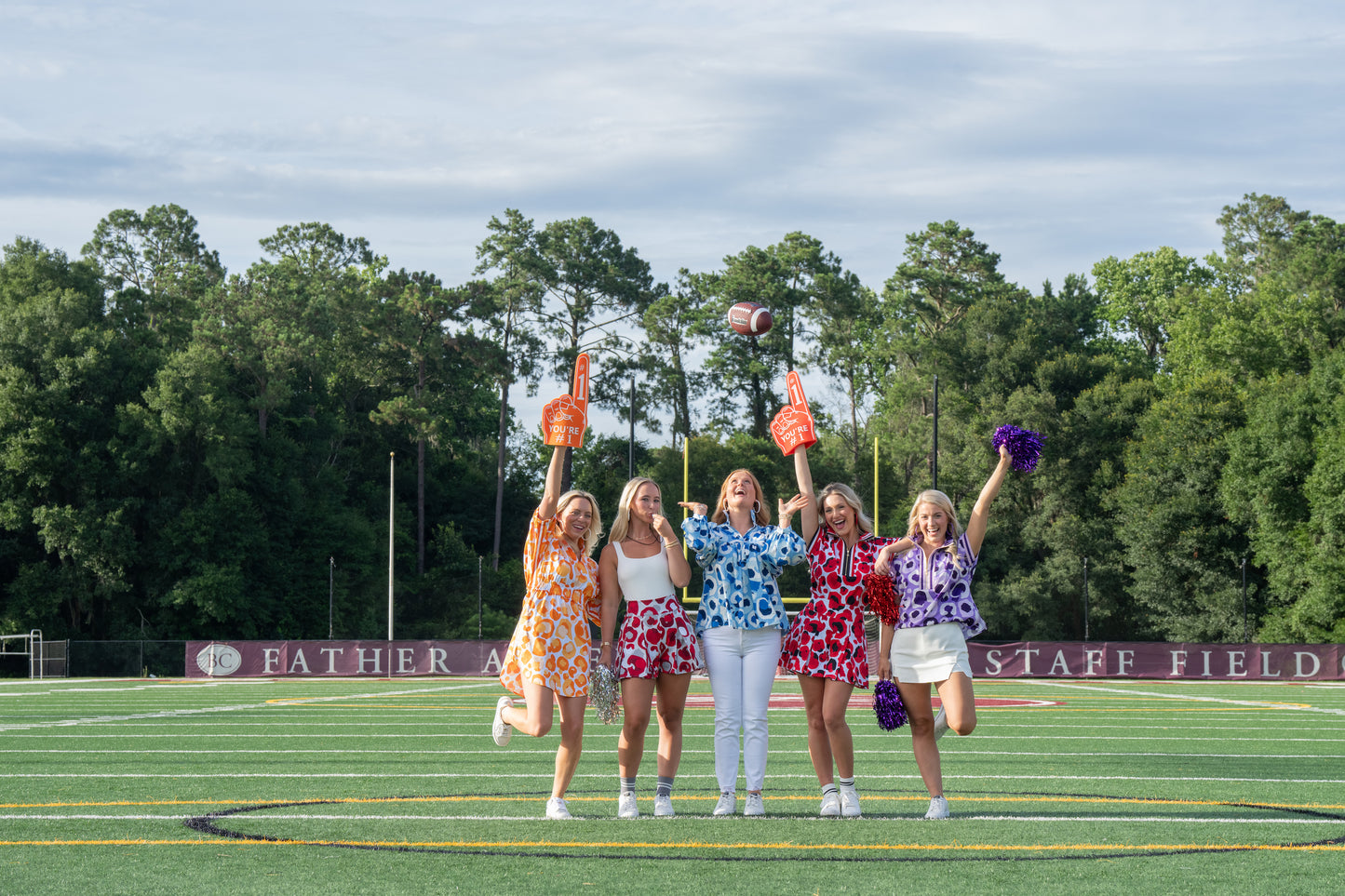 Palmer Dress - Orange Collegiate Cheetah