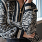 Poppy Pullover Sweater - Plaid Noir