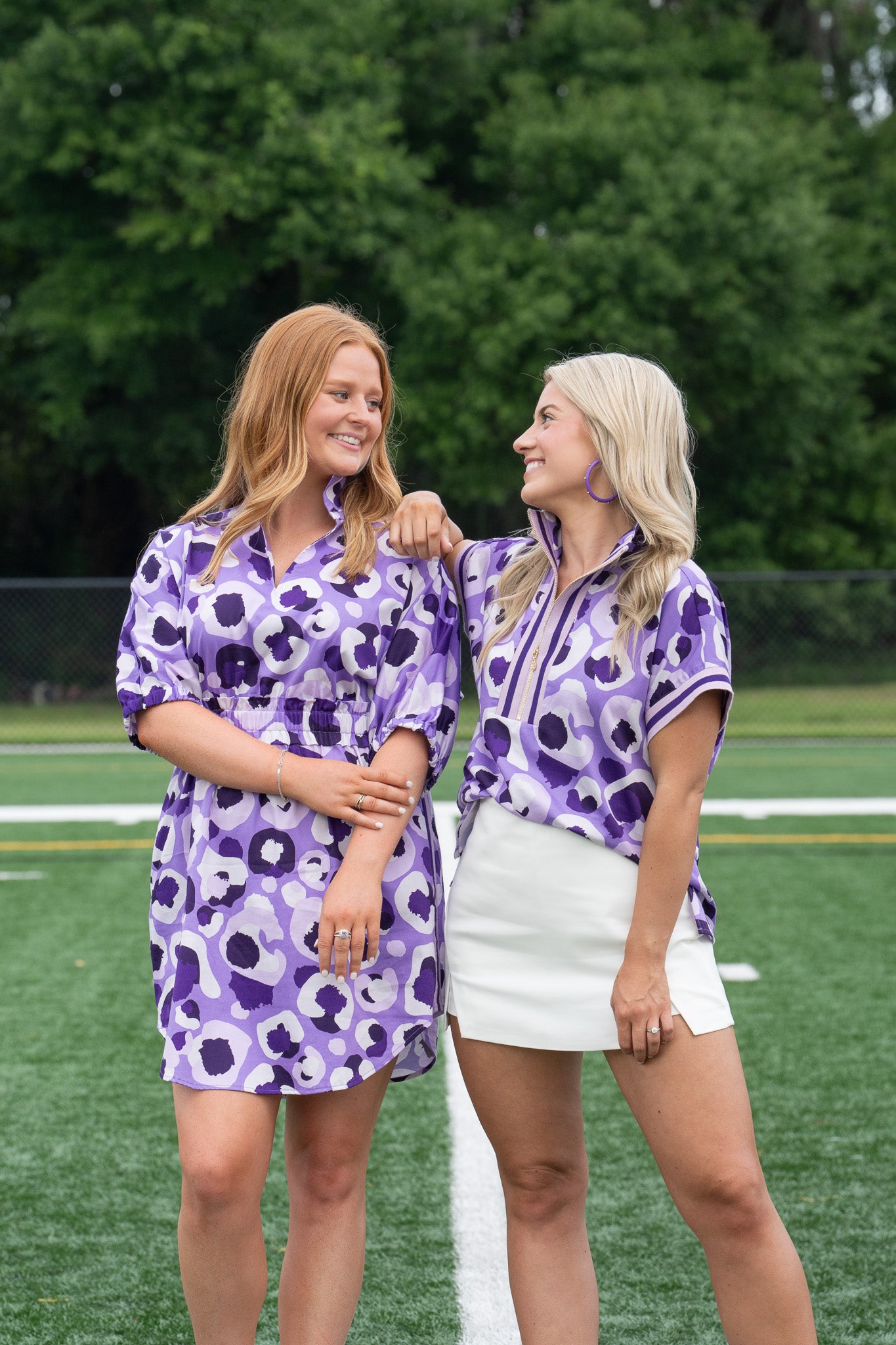 Palmer Dress - Purple Collegiate Cheetah