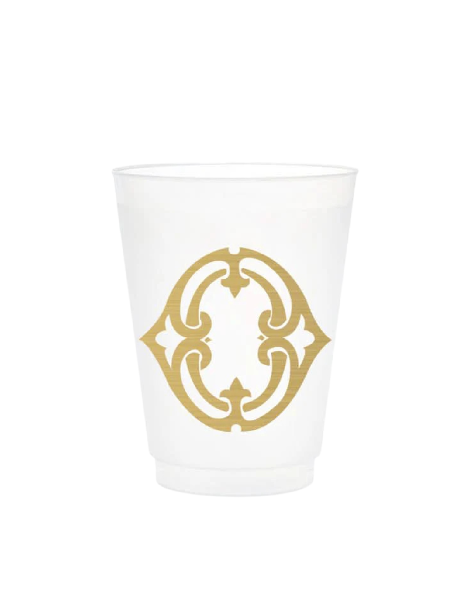 1-Letter Monogrammed Frosted Cups