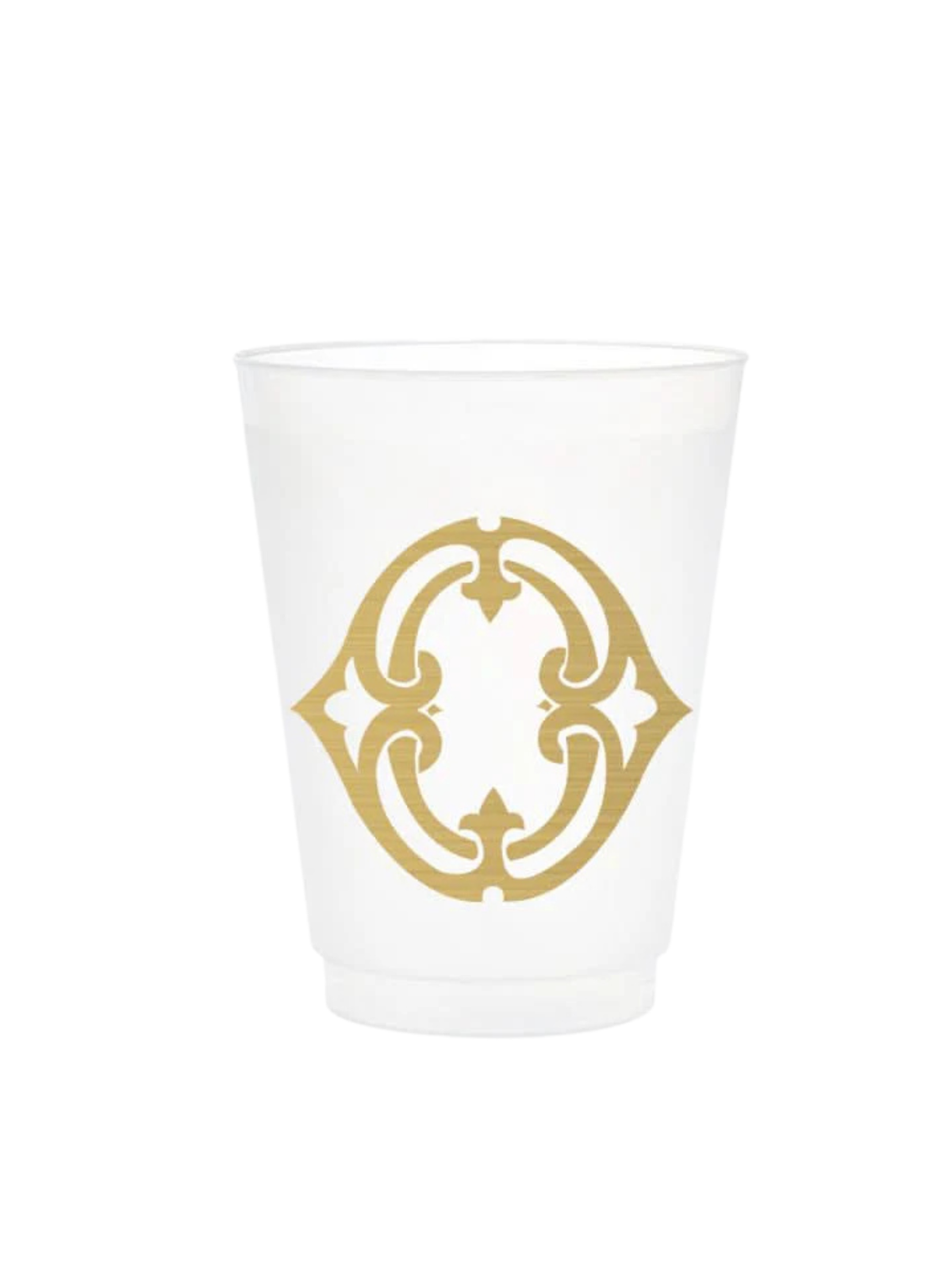 1-Letter Monogrammed Frosted Cups
