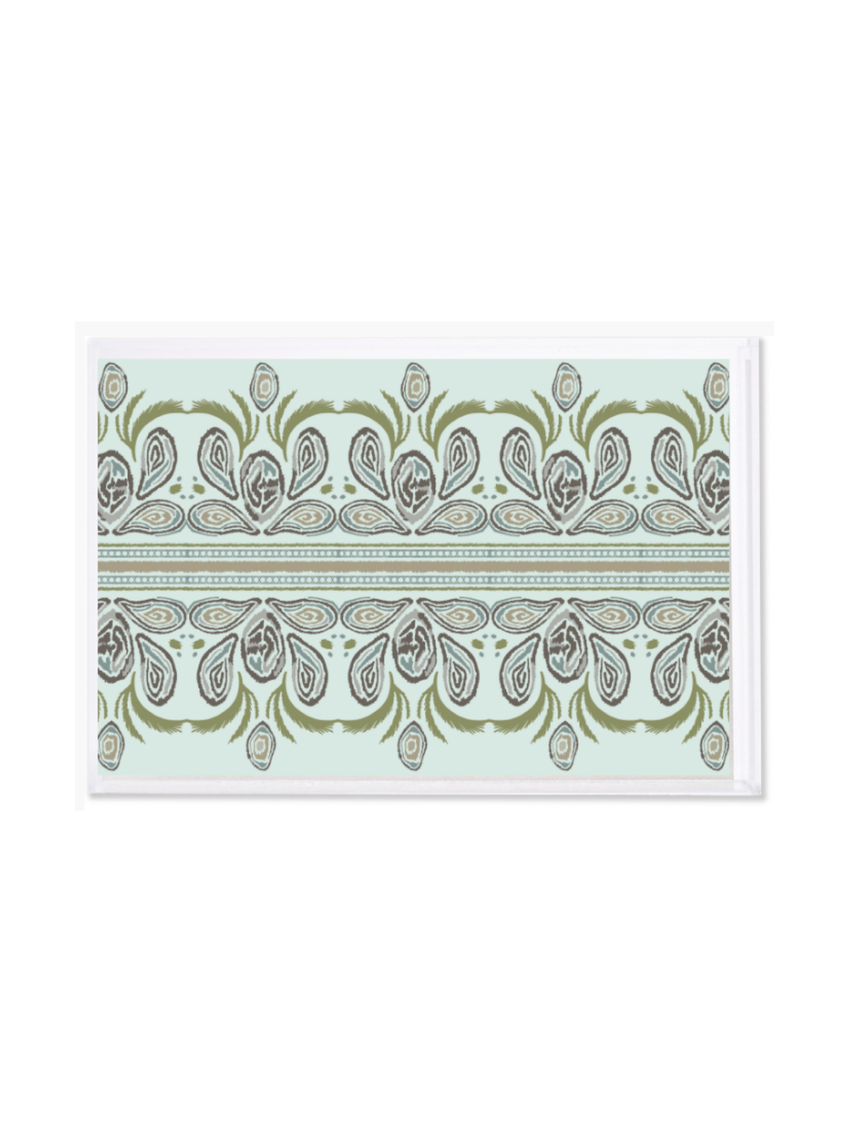 Oyster Ikat Small Tray