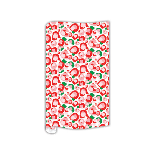 Gift Wrap - Peppermint Spot Cheetah 8 FT