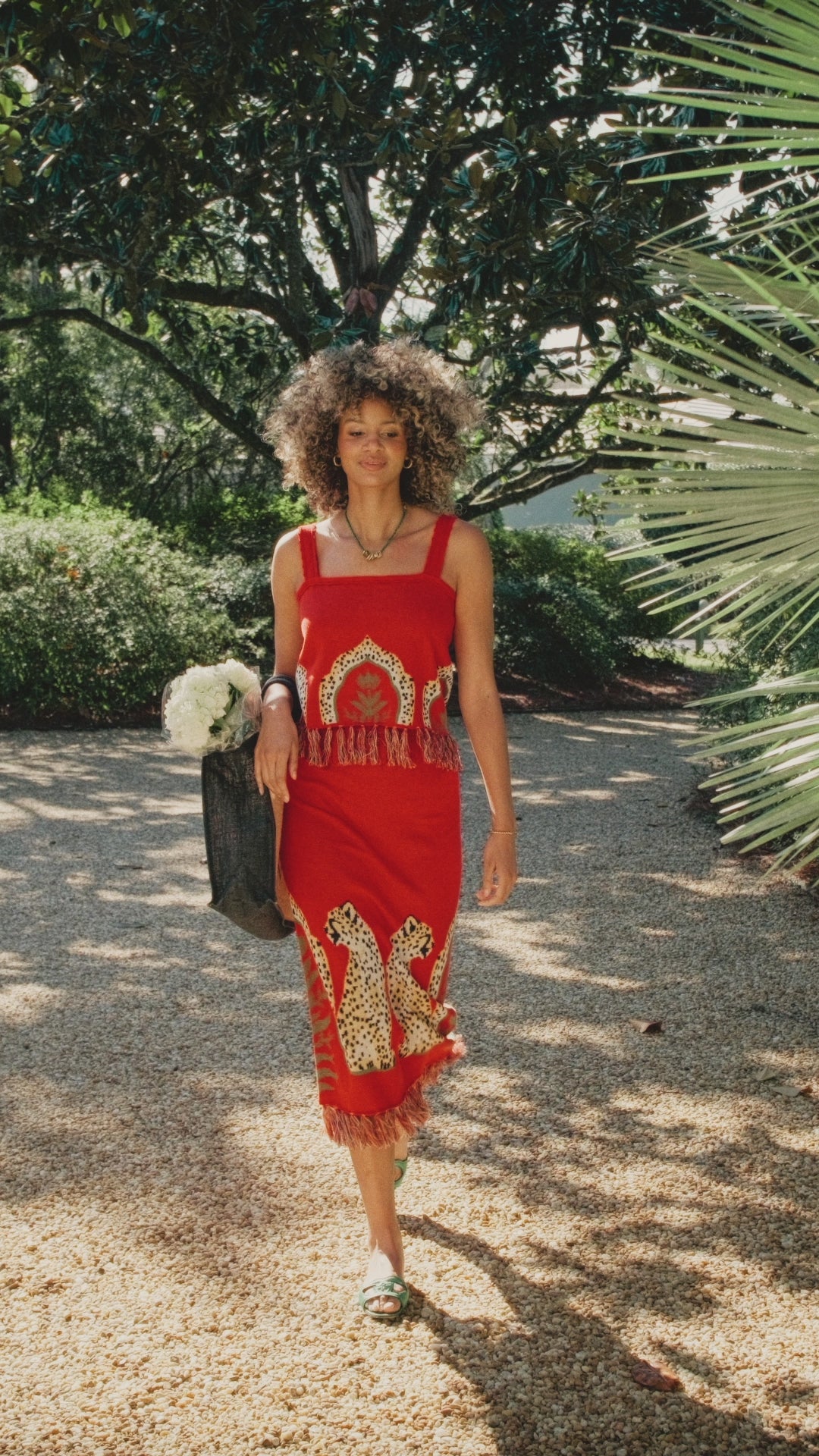 Capri Knit Skirt in Cheetah Rouge – Emily McCarthy