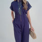 Poppy Jumpsuit - Navy