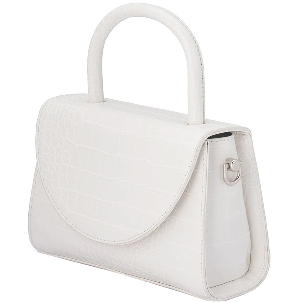 Nadia Top Handle Bag - White